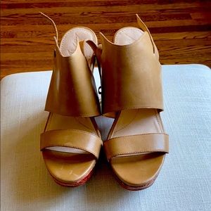 Tan Wedge Heel from Anthropologie